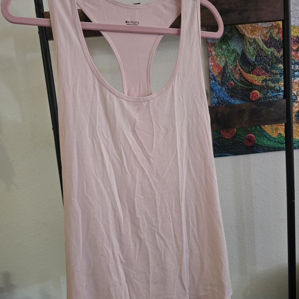 ATHLETA Pink Racerback Tank Top